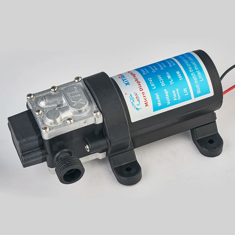 L0742YD-24-100F 24V 100W High-temperature Resistant Small Water Pump Self-priming Pump Booster Micro Electric Diaphragm Pump Quake