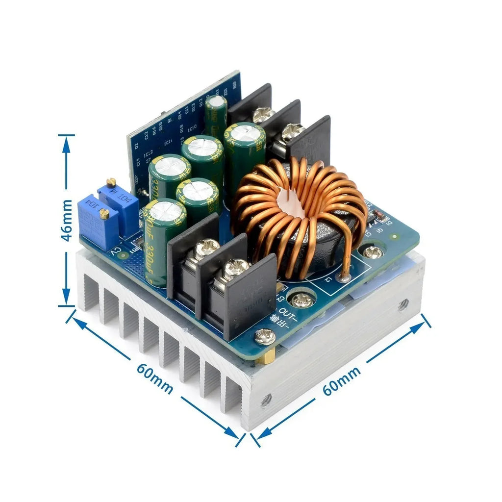 DC-DC 400W High Power Step-Down Constant Voltage Constant Current Adjustable Power Module Battery Charging LED Drive Powersupply Quake