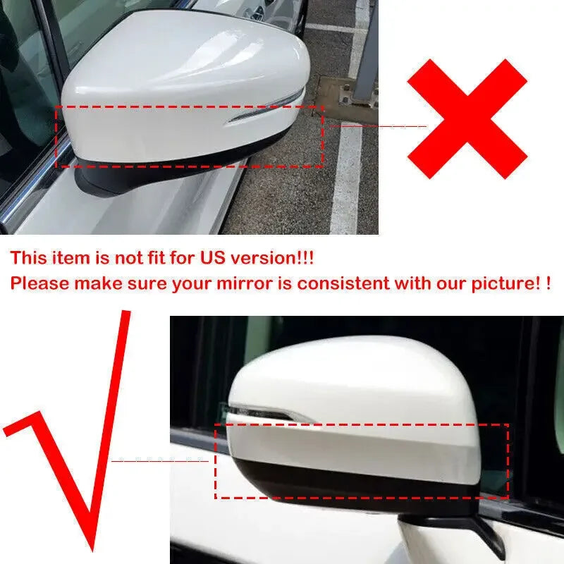 For Honda Odyssey 2015-2022 Car Sticker Rearview Side Mirror Cover Wing Cap Exterior Door Rear View Case Trim Carbon Fiber Look Quake