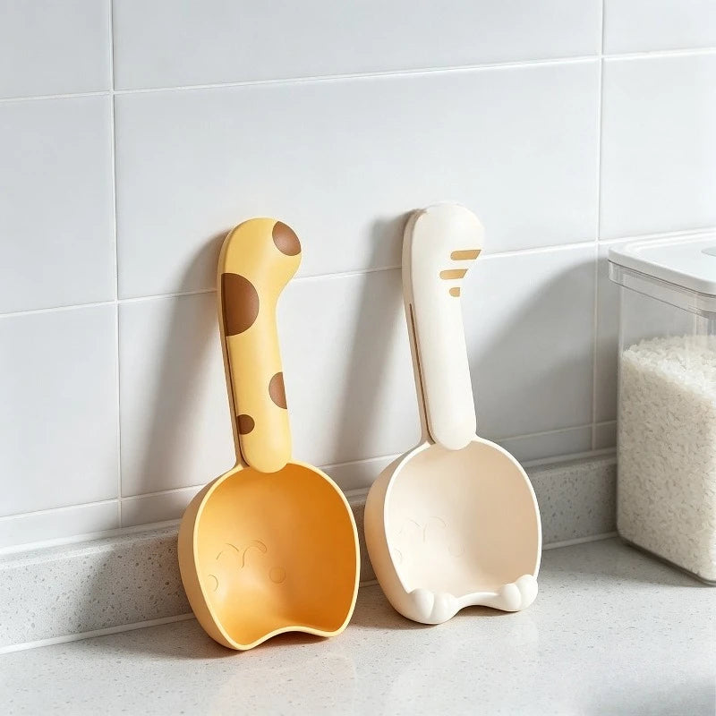 Measuring Scoop Household Food Measuring Spoon with Bag Clip Reusable Multifunctional Kitchen Snack Sealing Measuring Tool Quake