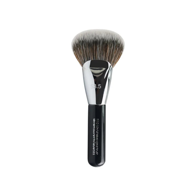 Portable Pro Mini Full Coverage Airbrush No.53.5 Short Handle Fan Powder Make Up Brushes Quake