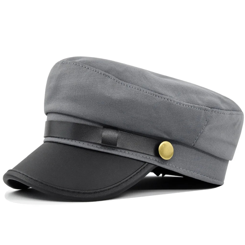 Flat Cap Vintage Navy Cap British Style Octagonal Hat Beret Hats Duck Tongue Cap Newsboy Hat Flat Peaked Caps Women Men Quake