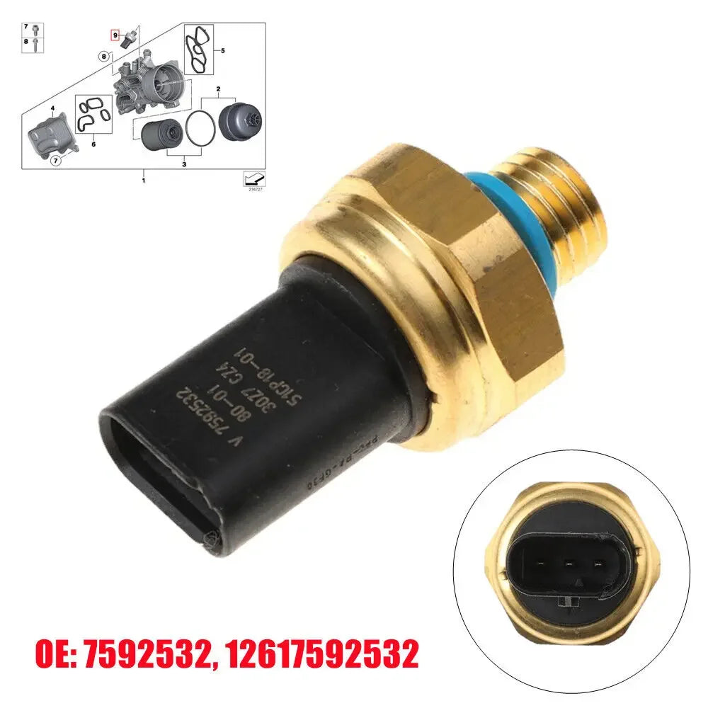 For BMW 1 2 3 4 5 6 7 Series M3 M4 X3 F25 X4 F26 X5 F70 X6 F71 For Mini Car Fuel Oil Pressure Sensor Switch 12617592532 7592532 Quake