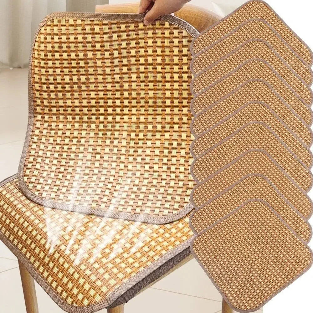 Gifts Breathable Summer Cooling Seat Cushion Thickening Car Seat Cushion Ice Silk Rattan Sofa Mats Non-slip Cool Mat Quake