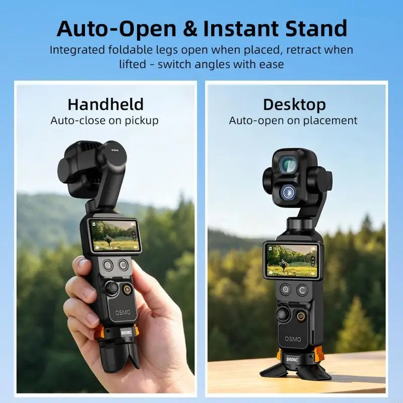 Camera Charging & Data Tripod Base for Pocket 3 4 4P, Quick Desktop Stand K1KF Quake