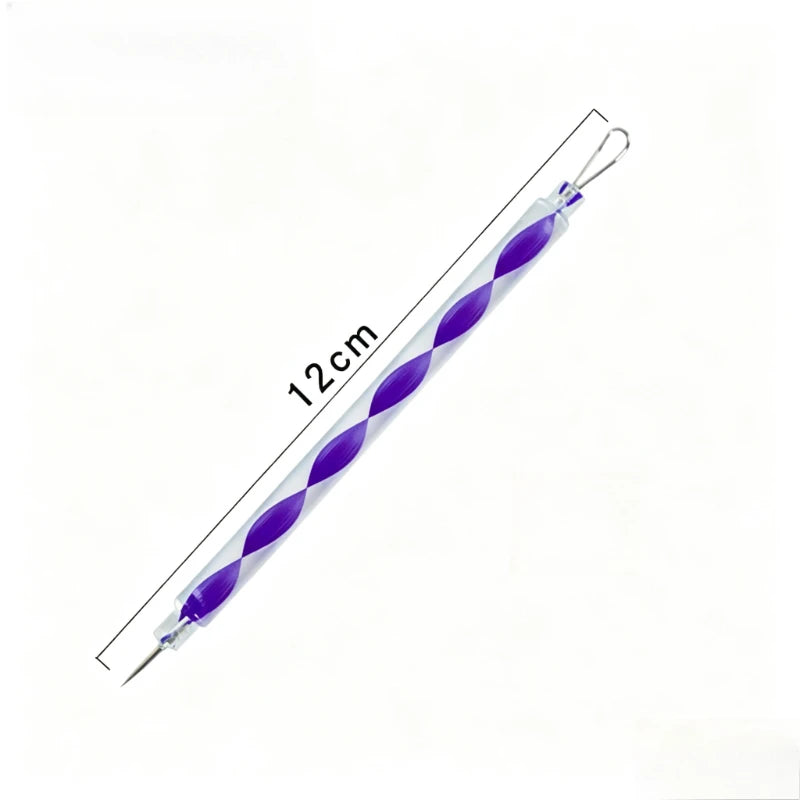 vvocci Double-headed Rotating Comedone Extractor Acne Needle Portable Colorful Blackhead Extractor 1pcs Quake M520 1pcs Purple