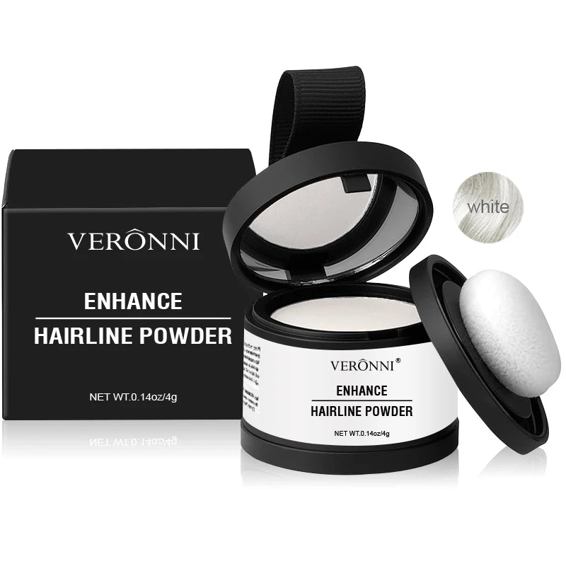 14 Color Hair Line Powder Black Root Up Natural Instant Waterproof Hairline Shadow Concealer Coverage Paint Repair Fill In Hair Quake 14-white.