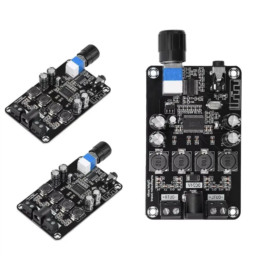 XH-A415 -DC12-24V high-power adjustable audio amplifier board- TPA3118D2 supports Bluetooth 5.0 high-definition 50W+50W Quake
