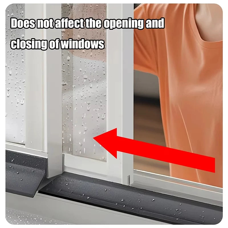 Window water blocking bar home window rain Flashing board aluminum alloy window edge waterproof Water Deflector sealing strip Quake