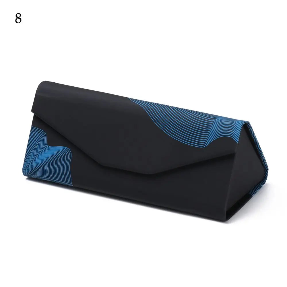 Unisex Folding Black Portable Eyeglasses Case Triangle Glasses Box Sun Glasses Box Eyeglasses Accessories Quake 8