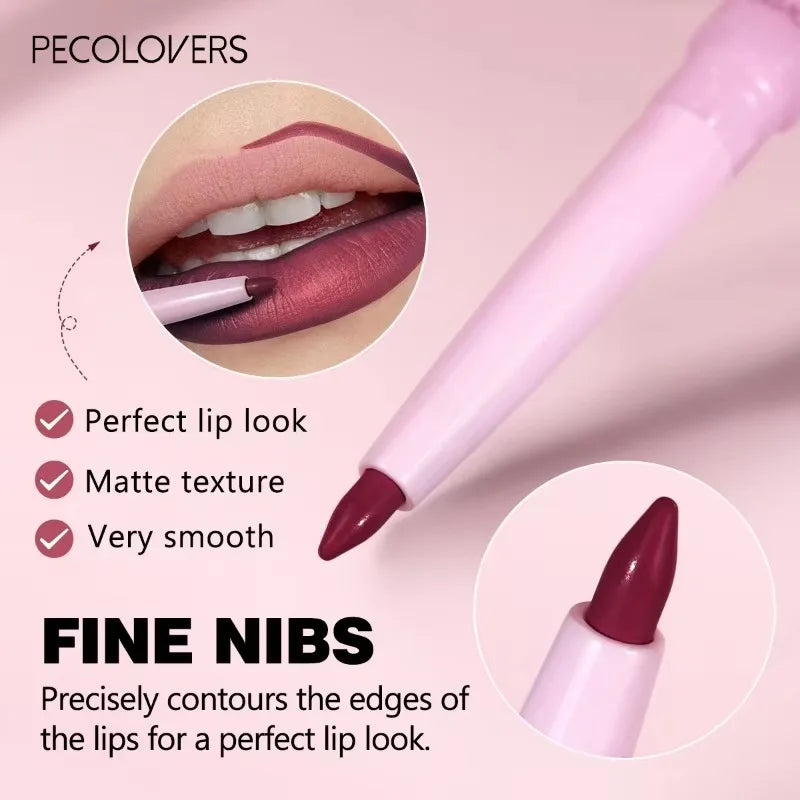 Purple Lip Line Pen Waterproof, Pollution -proof, Durable, Will Not Drop, Lasting Lip Line Pen, Lip Cosmetics Lip Pencil Quake