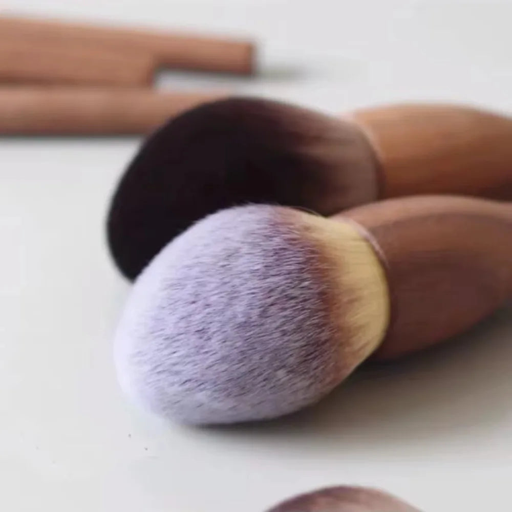 New Makeup Brush Handle Makeup Brush Super Soft Make Up Tool Blush Brush Retro High Quality Walnut Loose Brush Blush Brush Quake