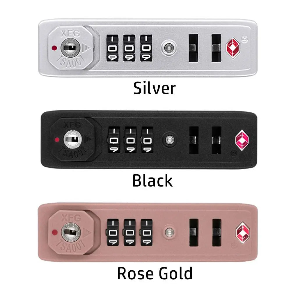 Portable Protection Security Anti-theft Weatherproof 3 Digit Combination Lock TSA Customs Lock TSA007 Safely Code Lock Quake