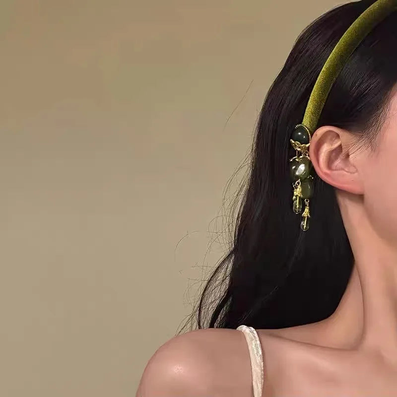 Retro Tassel Hair Headband New Chinese Style Elegant Vintage Hairband Fashion Women Hair Decor Accessories Quake