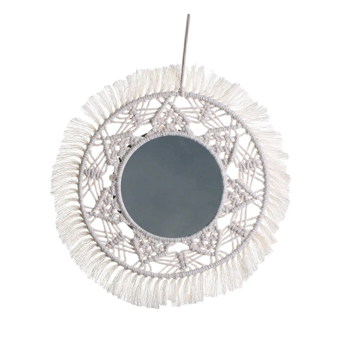 Boho Mirror Decor Decorative Mirror Hanging Wall Mirror,Wall Decor Mirror for Living Room,Apartment,Bathroom Office Entryways Quake