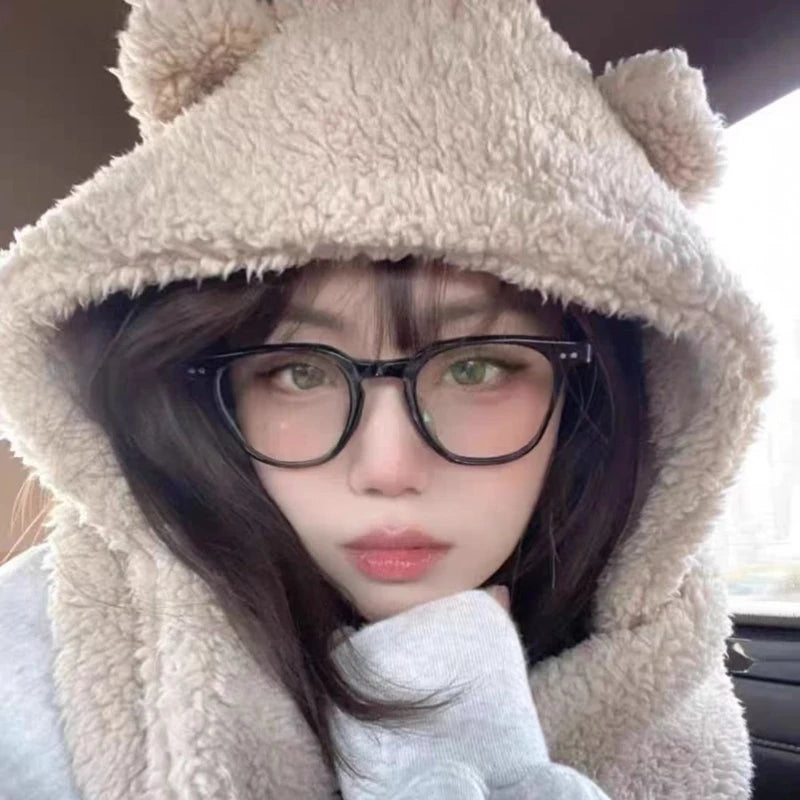 Ultra Light Big Frame Anti Blue Light Glasses Square Face Slimming Eyewear Fashion Computer Eye Protection Daily Office Glasses Quake