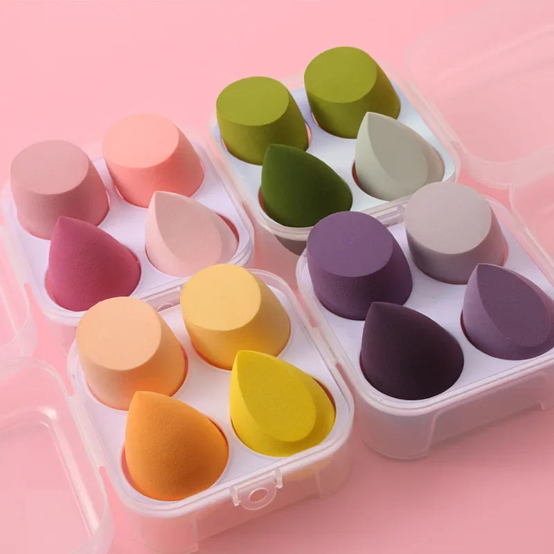 Beauty Egg with Box Makeup Sponge Puff Set Face Powder Foundation Cream Cosmetic Sponges Powder Compact Puff Beauty Makeup Tools Quake