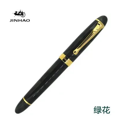 New jinhao x450 Luxury High Quality Metal Black Ink Fountain Pen 0.5 mm Nib Pens School & Office Supplies Gift Quake 05