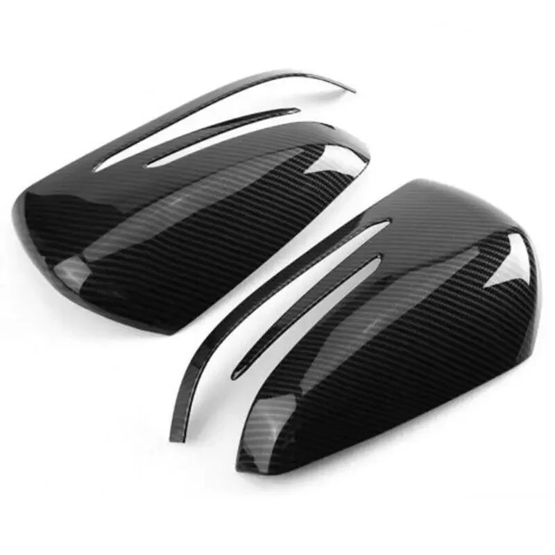 For Mercedes Benz W176 W246 W212 W204 C117 X156 X204 W221 A B C E S Class Car Rearview Side Mirror Cover Wing Cap Trim Sticker Quake