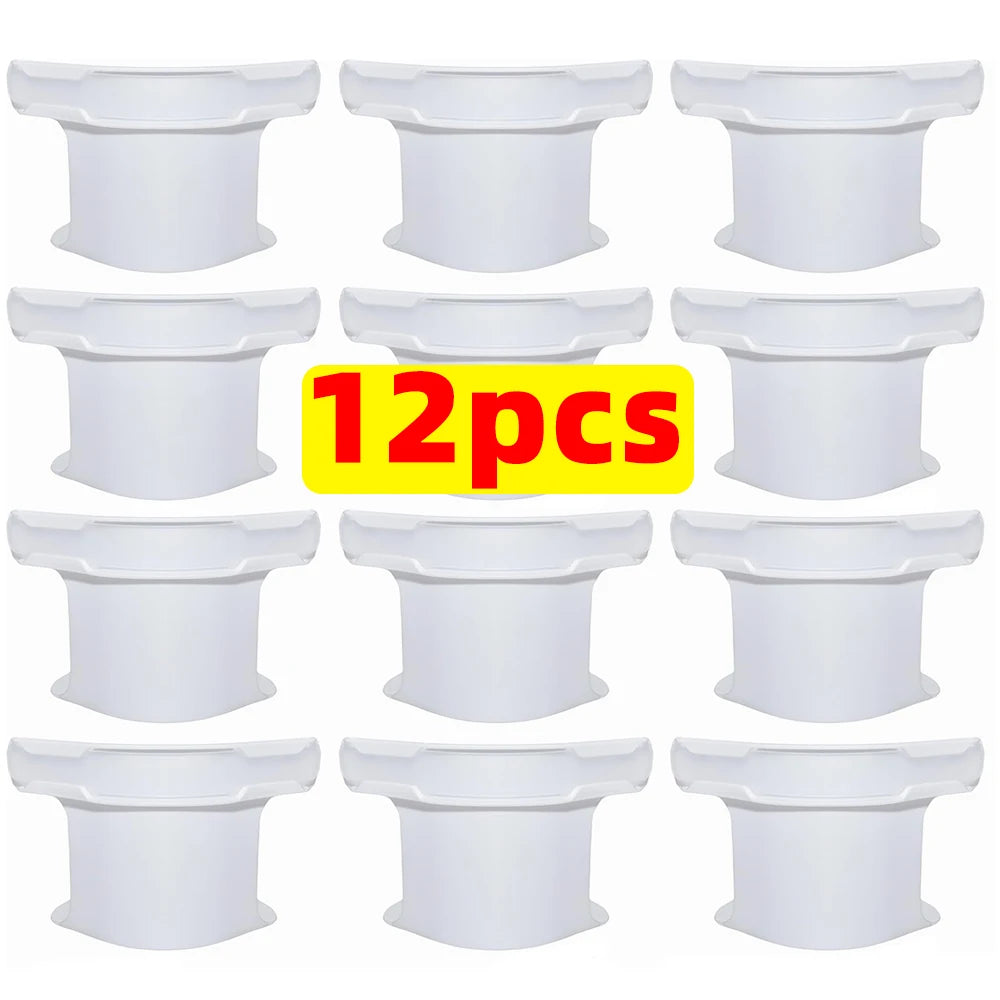 Universal Bedsheet Corner Tightener Clips Invisible Bedspread Secure Holder with Heavy-Duty Mattress Straps Sheets Slot Locks Quake White- 12pcs