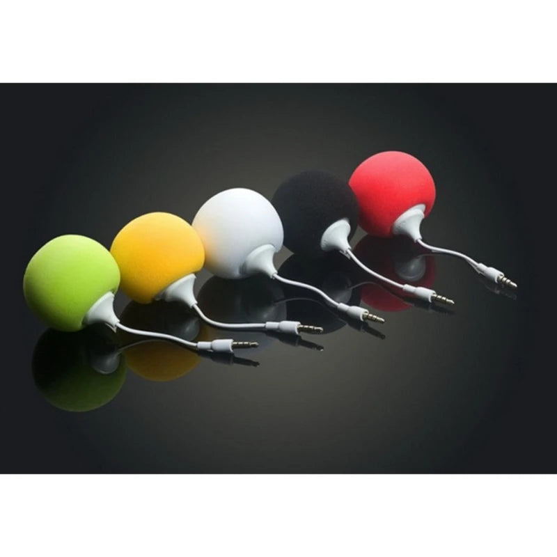 Mini Portable Travel Aux-Speaker Cute Ball Audio Speaker Wired- with 3.5mm Headphone Jack Gift for Classmates Besties K1KF Quake