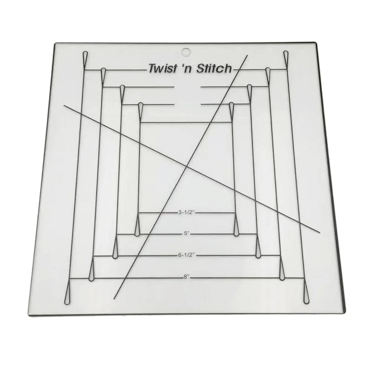 Quilting Template Rulers Household Sewing Machine Twist n Stitch Ruler 3-1/2-10 inches Sewing Fabric Patterns Design Frame Tools Quake