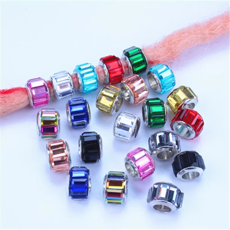 5pcs Hair Dreadlock Jewelry Hair Little Braids Decoration Beaded Bead Wig Headdress Hair Accessories Styling Tool Braiders Stuff Quake