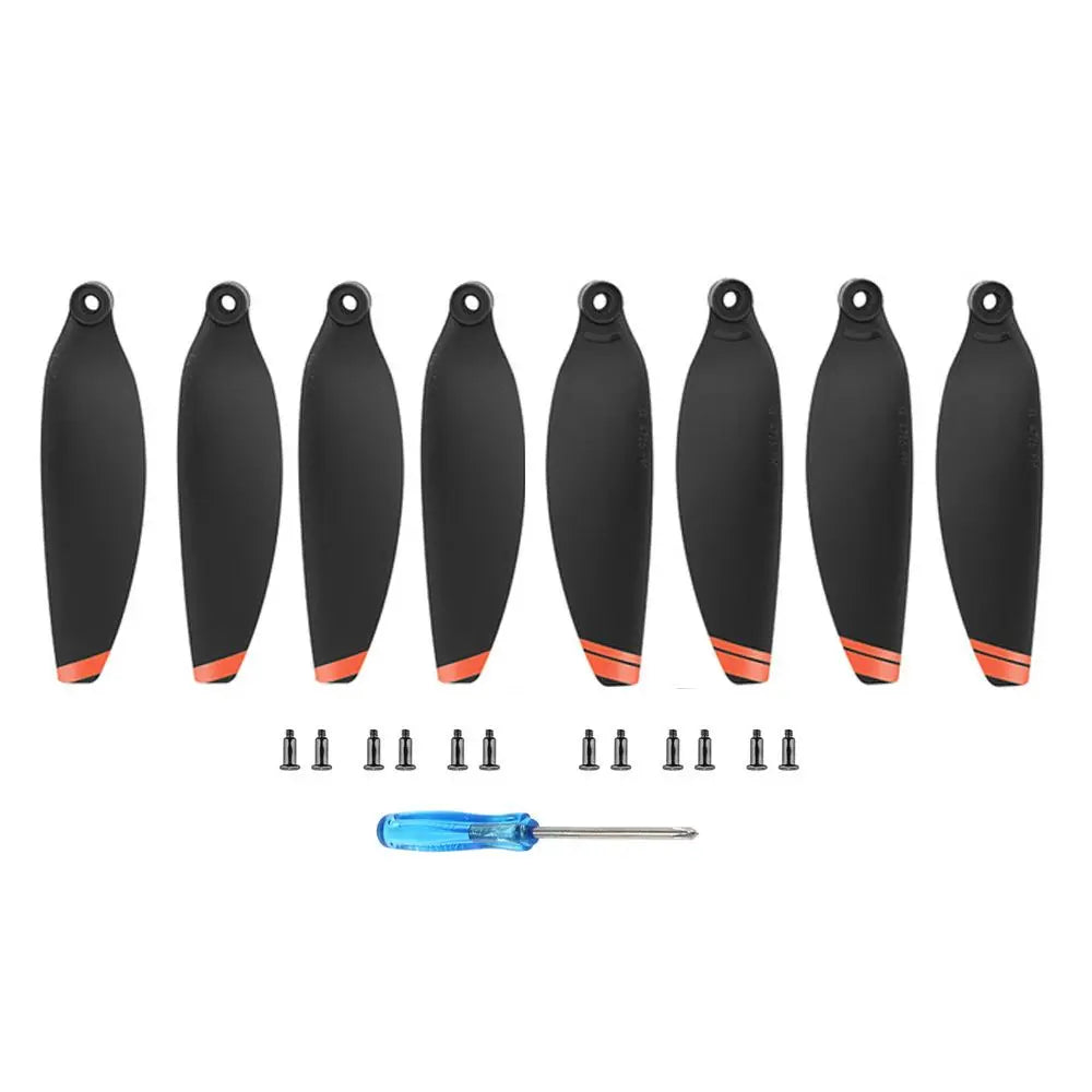 Low Noise For Dji MAVIC Mini 2/SE Props Wing Fans Paddle Wing Accessories Propeller Quake Orange-2 pairs