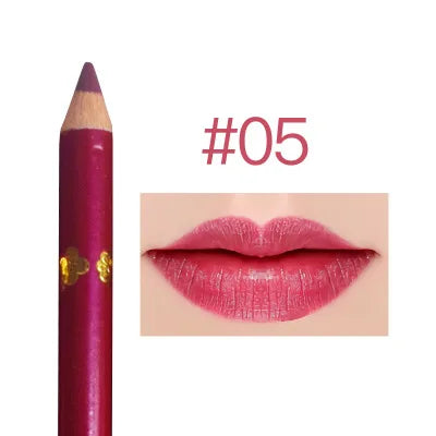 YALAIYI 12-color Lip Liner Pencil Waterproof and Colorfast for Beginners Easy To Use Lip Liner Pen Lip Liners Foggy Color Quake 5