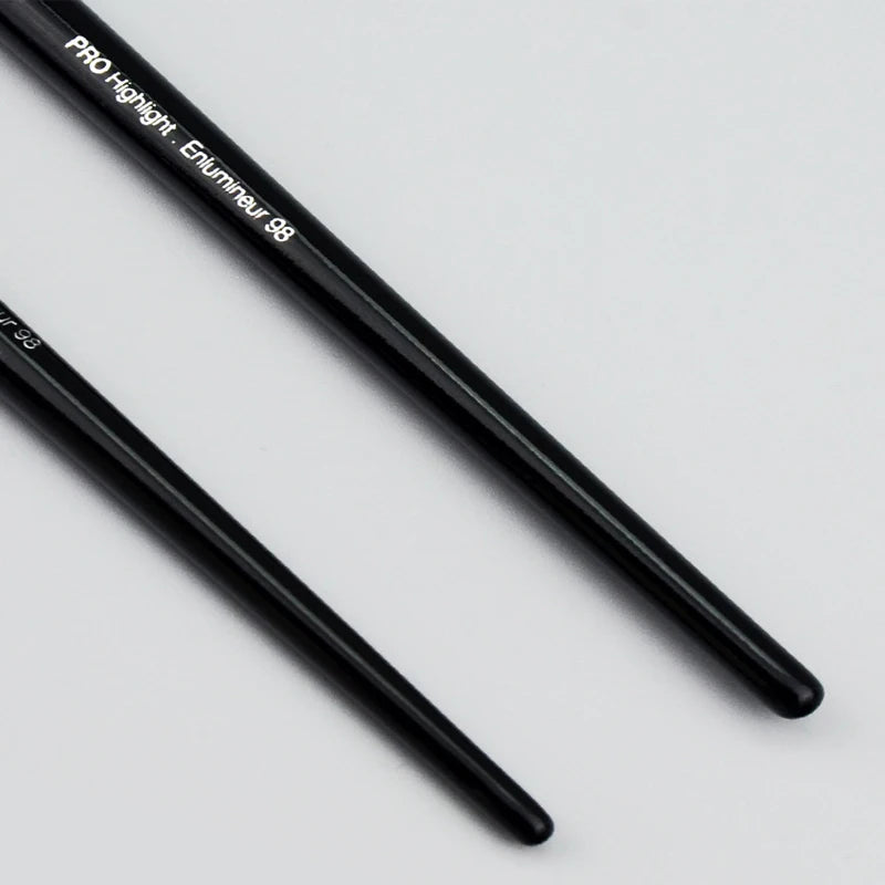 High End NO.98 Pro Highlighting Makeup Brush Goat Hair Black Long Handle Big Eyeshadow Blender Makeup Brush Quake