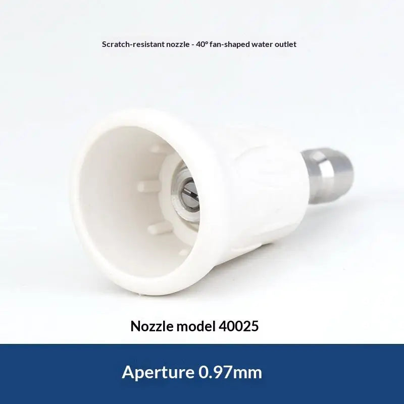 Quick Connect Stainless Steel Car Washer Sector Sprayer Nozzle Tips With Soft Rubber Sleeve High Pressure Wash Nozzles Quake A7
