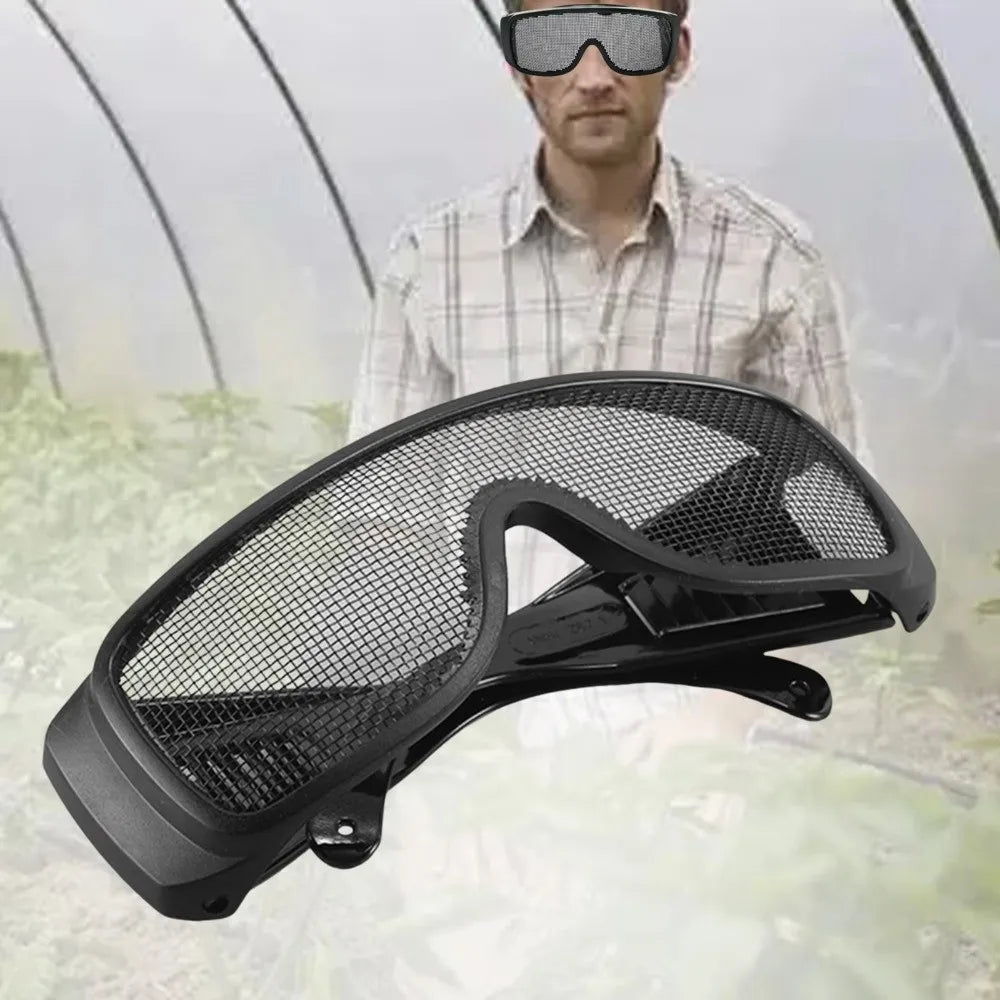 Steel Wire Metal Mesh Safety Goggles Impact Resistant Shock Resistant Safety Glasses Breathable Eye Protector Equipment Quake