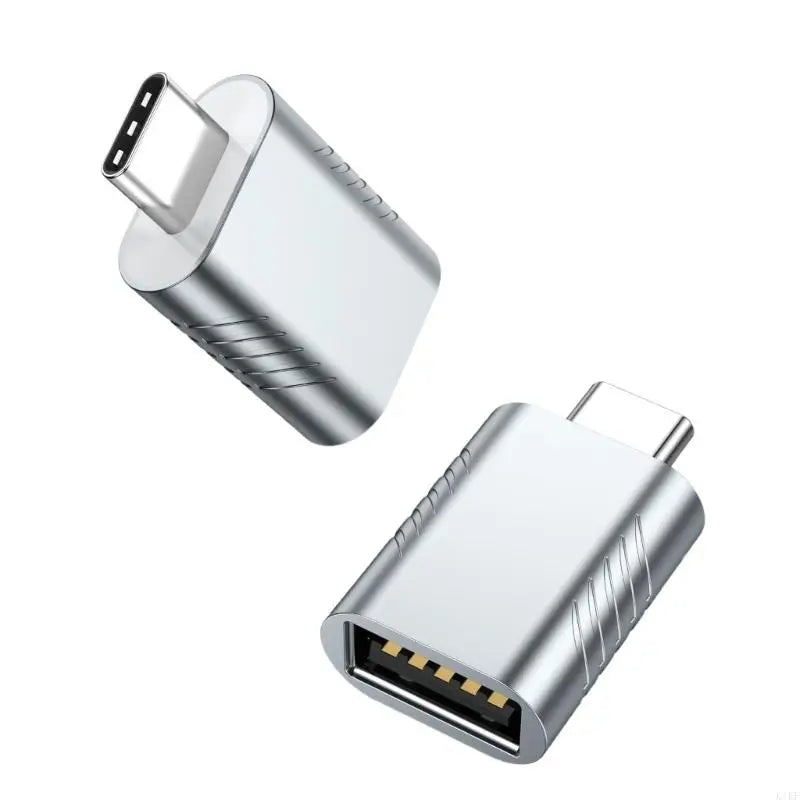 1Pair USB C To USB Adapter USB3.2 Female to Type C Male Adapter Support Up To 10Gbps Speed Charging For Various Devices K1KF Quake space silver