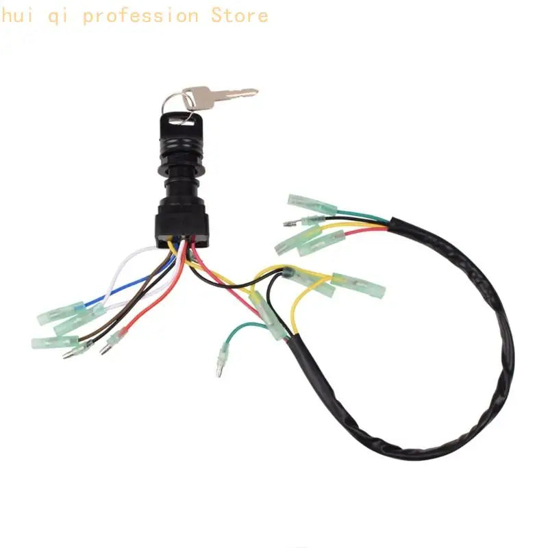Ignition Switches Assembly 12V with 2 Keys and Pre Attached Harness, 703-82510-42/43/44 Series for Marine H8WE Quake