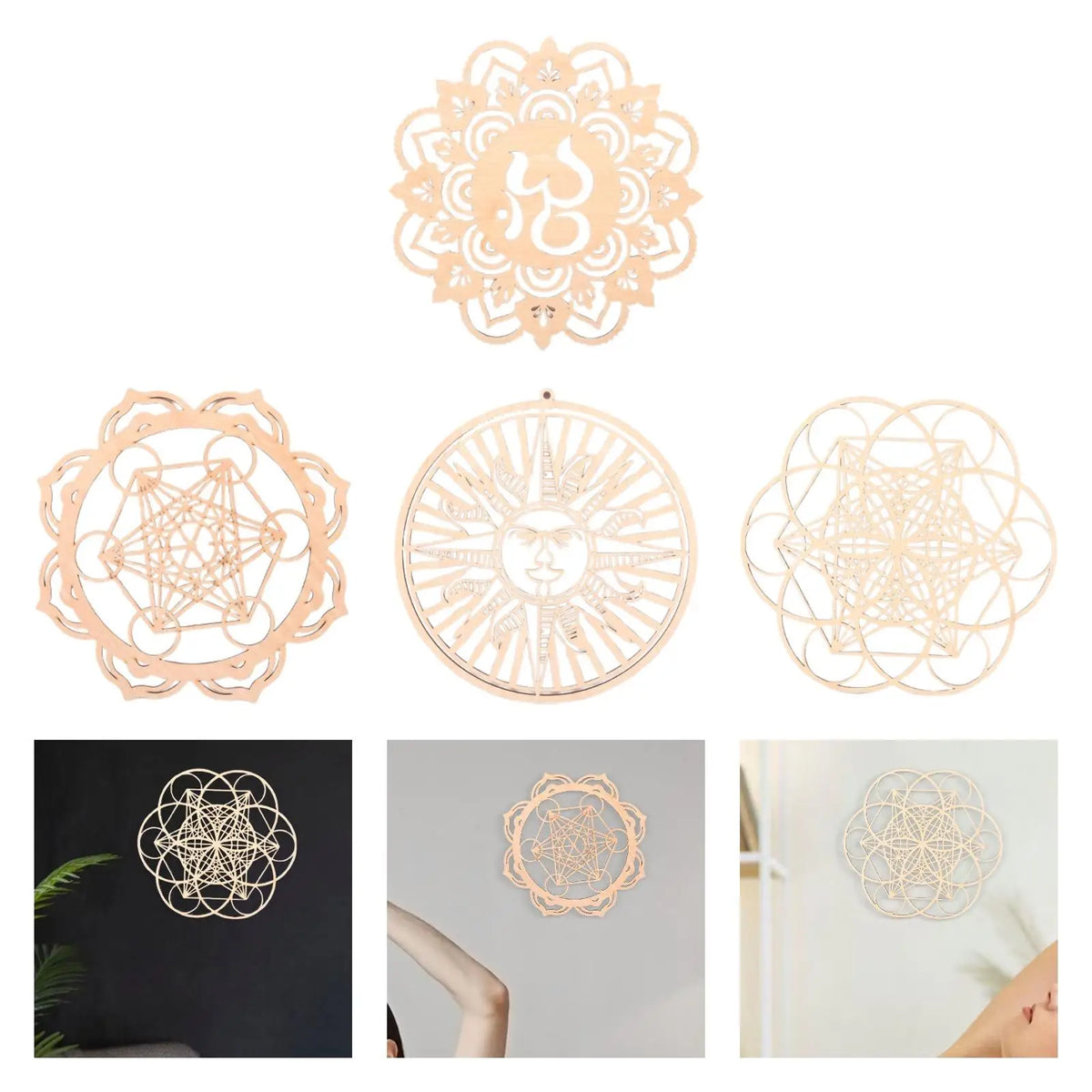 Geometry Wall Art Ornament Home Decor Wall Hanging Decoration Wall Sculpture for Bedroom Kitchen Farmhouse Housewarming Gift Quake