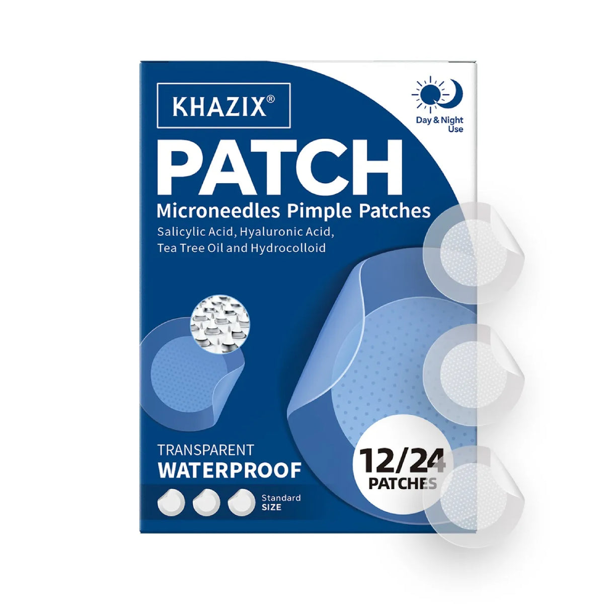 Micro Needle Pimple Patch (24 Pack) Hydrocolloid Micropoint Pimple Patch For Acne & Pimples Microdart Patch, Micro Dart Pimple P Quake 24pcs