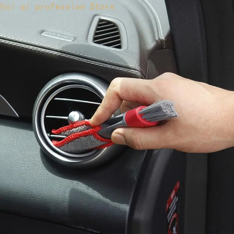 Strong ABS Car Vent Cleaning Tool Double Head Design Fine Dust Remover for Auto H8WE Quake