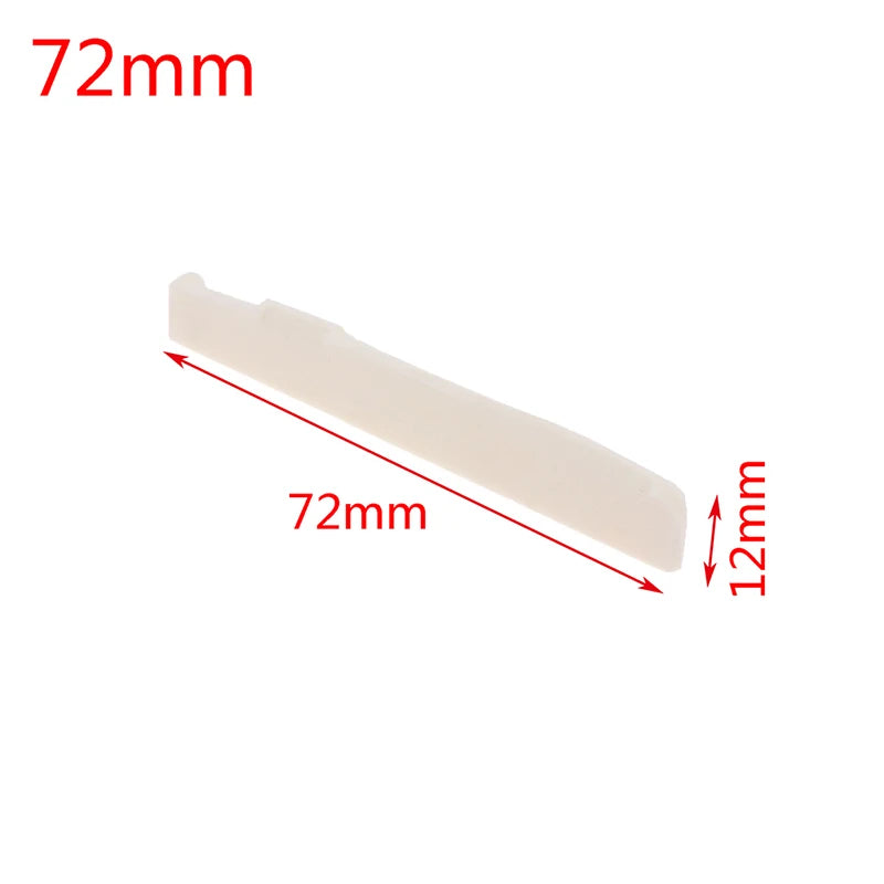 1Pcs Real Bone Bridge For Folk Acoustic Guitar 72MM/74MM/76MM/80MM * 12MM Quake 72MM