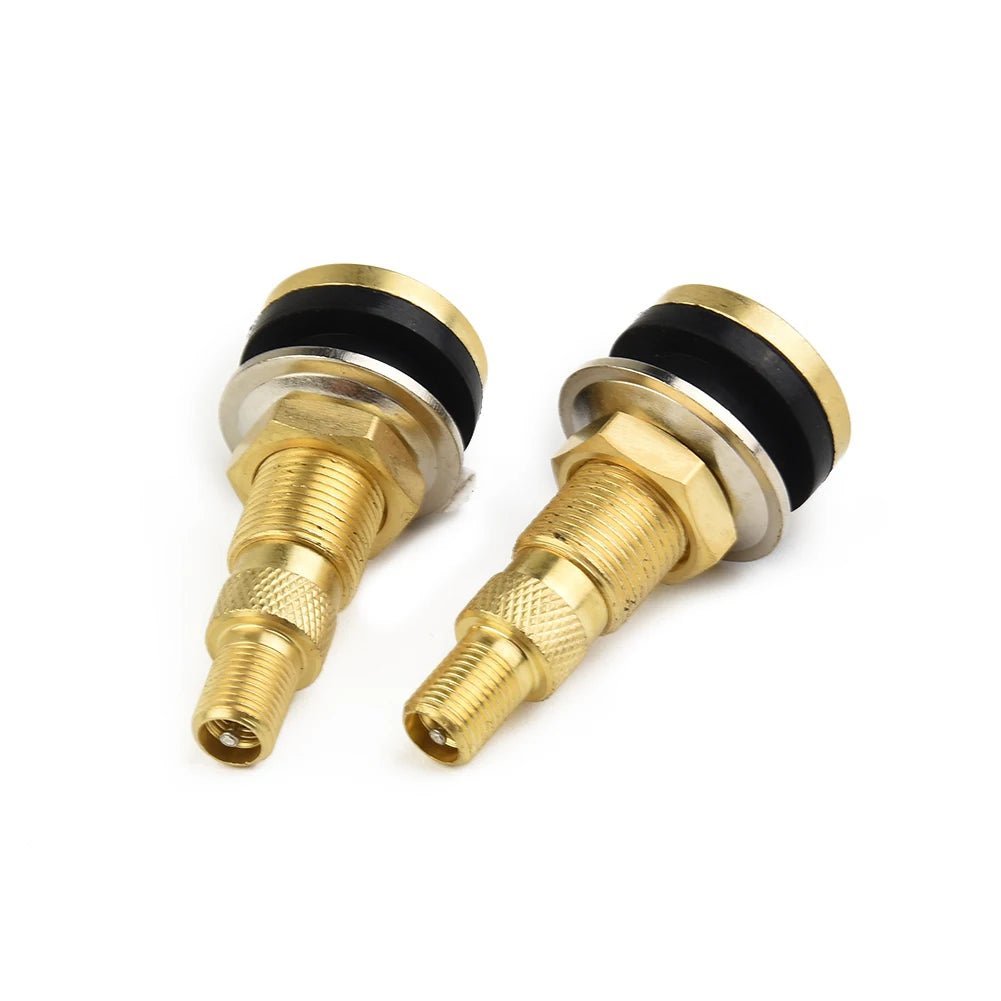 For Vehicle Tractor Tire Valve Stem Pack TR618A 16mm 2PCS/Set Air Liquid Tubeless Copper Quality Practical For Quake