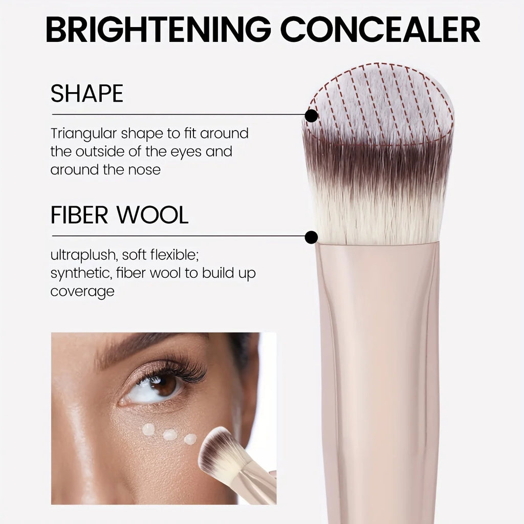 Premium Concealer Brush, Triangle Brush Head, Soft Synthetic Bristles, Fit for The Skin Quake