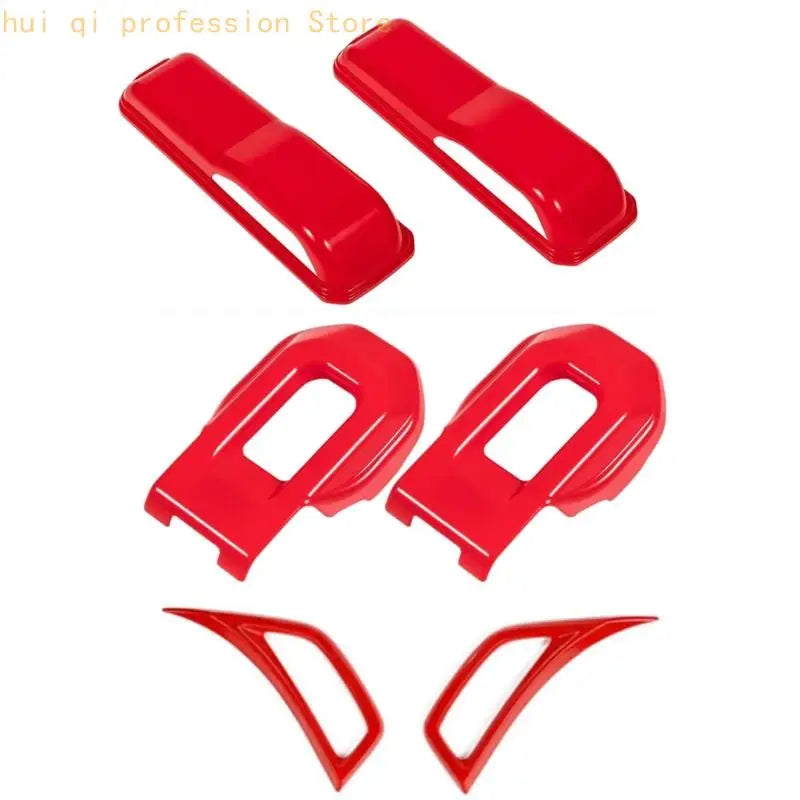 No Drill Hood Side Accent Cover Set for Clean Exterior Detailing H8WE Quake Red CN