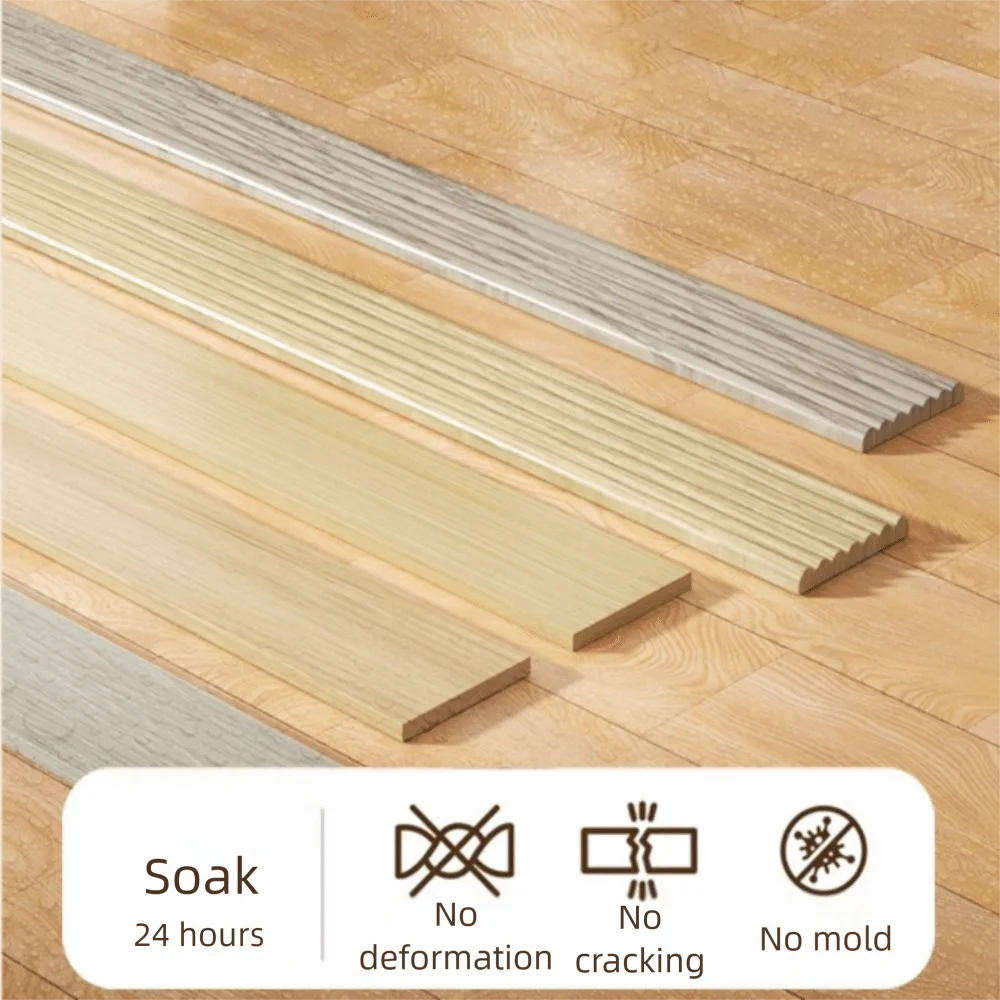 High Quality Thickened Wall Baseboard Anti-collision Self Adhesive Molding Trim 3D Soft Decoration Strips Bedroom Quake