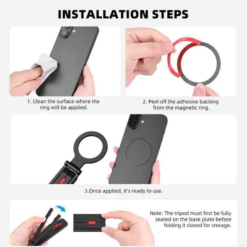 Foldable Phone Stand and Handheld Grip for Compatible Phones with Adjustable Joints, Desk Support, Integrated K1KF Quake