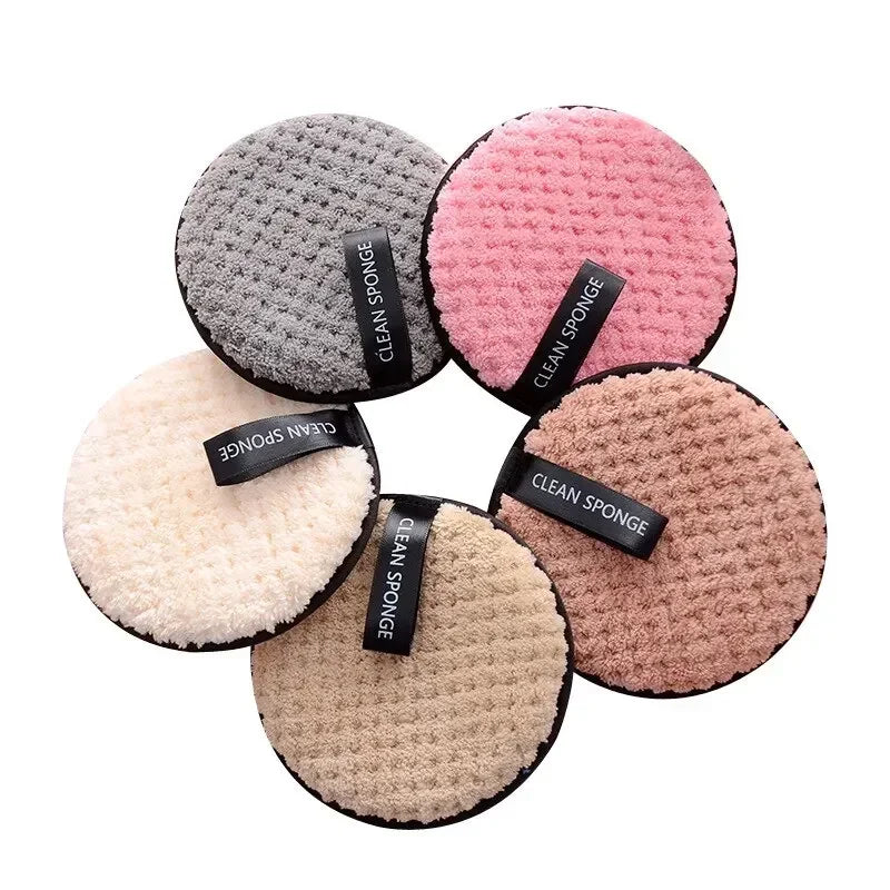 vvocci 4PCS Microfiber Makeup Remover Towel - Washable Reusable Face Cleaning Sponge for Skincare & Cosmetics Quake