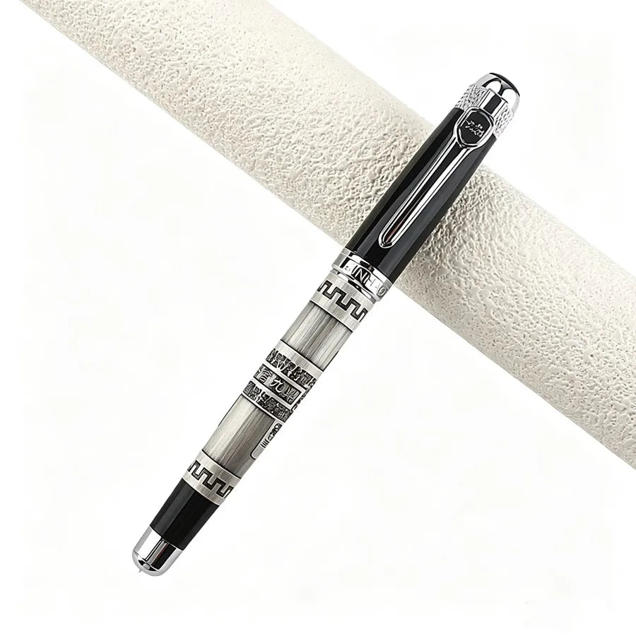 Jinhao 189 Yiyan Jiuding Vintage Metal Ballpoint Pen Retro Engraved Business Signature Luxury Gift Pen Office School Stationery Quake
