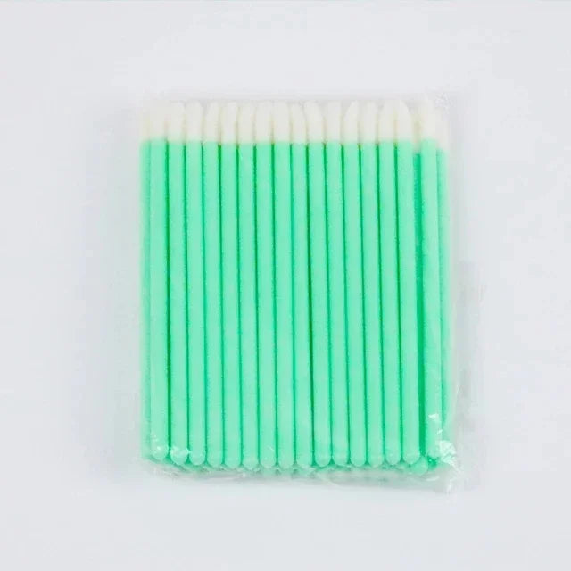 vvocci 50/100pcs Disposable Lip & Eyelash Mascara Applicator Wands- Professional Eye Makeup Brushes for Cosmetic Extension Tools Quake M153 Green 50pcs