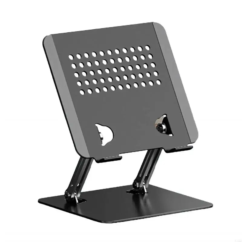 Adjustable Laptop Stand with 360 Degree Rotatable Base Foldable Laptop Holder for Desk Ergonomic Computer Notebook K1KF Quake Black China Mainland