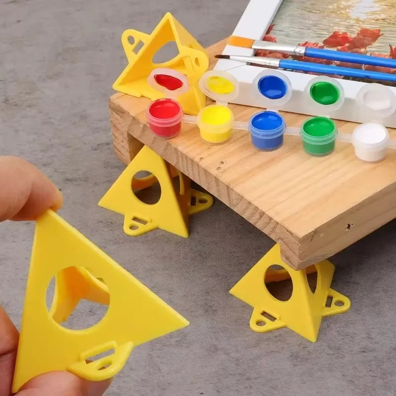 60/10PCS Mini Cone Paint Pyramid Stands Triangle Support Frame Woodworking Tripod Spray Painting Brackets Block Auxiliary Tools Quake