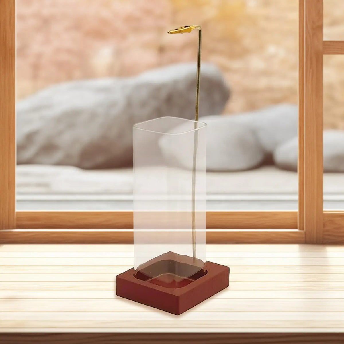 Incense Holder Modern Ash Catcher with Glass Ash Collector Incense Stick Holder for Sticks Desktop Tea House Home Decor Bedroom Quake Default Title