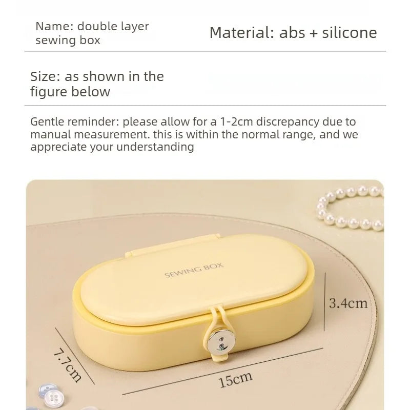 Dopamine Magnetic Sewing Kit Box Home Dorm Mending Set High Quality Portable Thread Needle Storage Case Household Goods Quake